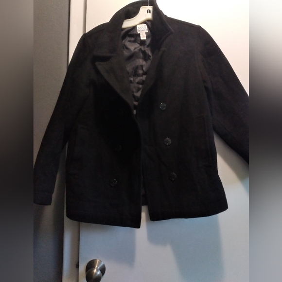 Old Navy peacoat style black - Picture 2 of 6
